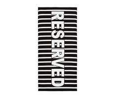 Catherine Lansfield vorbehalten Strandtuch, Baumwolle, Schwarz, 160 x 76 x 0,4 cm