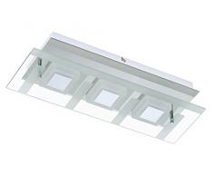 Briloner Leuchten LED Wandleuchte, 3 x 5 W, 400 lm, chrom 3569-038