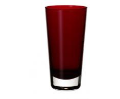 Villeroy & Boch Colour Concept Longdrinkglas Red, 420 ml, Kristallglas, Klar/Rot