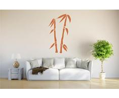 Indigos 4051095037149 Wandtattoo w332 Bambus Gras Wandauskleber in 3 GröÃen, 120 x 68 cm, braun