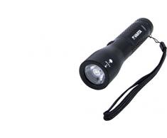VARTA 3 Watt LED High Optics F10 Taschenlampe (inkl. 3x Longlife Power AAA Batterien, kratzfestes und spritzwassergeschütztes Gehäuse)