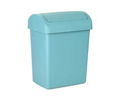 Tatay Optimist Abfalleimer, Schwingdeckel, 20 l, Kunststoff 30 x 23,5 x 42 cm Blau