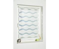 K-home Klemmfix Doppelrollo Welle ohne Bohren - WeiÃ 100 cm x 150 cm (B x L)