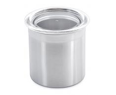 Berghoff Vorratsdose mit Deckel, Edelstahl, Metall, 10 x 10 x 11 cm