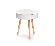 Zeller Beistelltisch, Weiß, Durchmesser 40 x 44 cm