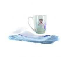 Toy Box Cinderella Becher und Socken, bunt, Keramik, 8 x 12 x 10 cm, Mehrfarbig
