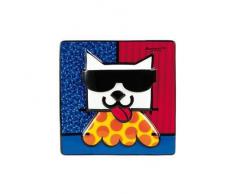 Goebel 66450669 LA Cat Wandbild, Hartporzellan, bunt, 15 x 15 x 1 cm
