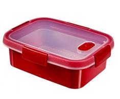 CURVER 232581 Smart Mikrowelle rechteckig Dampf Kunststoff rot 21 x 16 x 7 cm 1 l