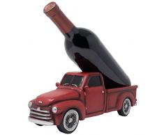 Vintage Pickup Truck Weinflaschenhalter Statue oder Deko-Weinregal im Antik-Look für altmodische Bauernhofküche Deko Skulpturen und rustikale Bar Dekoration oder klassische Geschenke für Bauern