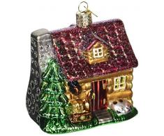 Old World Weihnachtsschmuck: Home Gifts Glasornamente mundgeblasen für Weihnachtsbaum Lake Cabin 3.250 Mehrfarbig