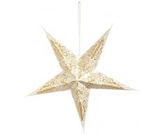 Star Blaze Papierstern, Papier, beige
