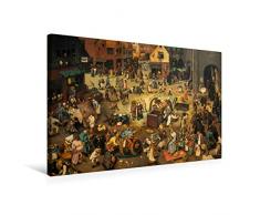 Premium Textil-Leinwand 75 x 50 cm Quer-Format Kampf zwischen Fasching und Fasten - 1559 | Wandbild, HD-Bild auf Keilrahmen, Fertigbild auf hochwertigem Vlies, Leinwanddruck von Alexander Bartek