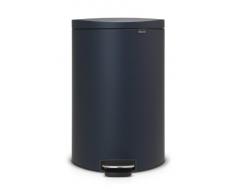 FlatBack+ Treteimer 40 L Silent mit Kunststoffeinsatz / Mineral Blue