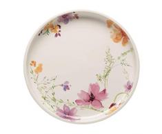 Villeroy & Boch Mariefleur Basic Servierplatte, 30 cm, Premium Porzellan, Weiß/Bunt