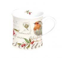 Easy Life Becher, Porzellan, Mehrfarbig, 12 x 9.5 x 9.5 cm