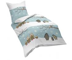 Fleuresse Soft Feinbiber Bettwäsche, silber, 135 x 200 cm