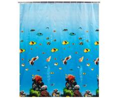 WENKO 19122100 Duschvorhang Ocean - wasserdicht, pflegeleicht, Kunststoff - PEVA, Mehrfarbig