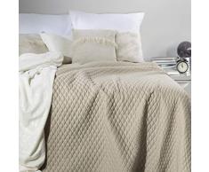 Eurofirany Tagesdecke, Kunststoff, Galia Beige, 200x220 cm