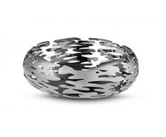 Alessi BM02 Barknest Schale, rund, Edelstahl 18/10, Silber