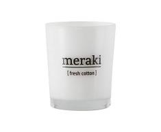 House Doctor Fresh Cotton Duftkerze weiß, 5,5 x 6,7 cm