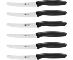 Zwilling 38070-900-0 Twin Grip Küchenmesser mit Wellenschliff, 6-teilig,12 cm Klingenlänge, Nitrostahl