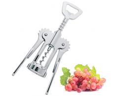 Westmark Hebelkorkenzieher mit Kapselheber, Zink-Druckguss, Pedro, Silber, 61552270