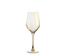 Creatable, 21344, Serie SHINY Gold, Weinglas 4 teilig, Glas