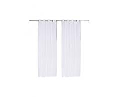 TOM TAILOR Unisex Home unifarbener Ösenschal White,140/245