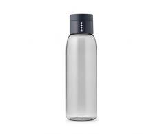 Joseph Joseph Dot - Trinkflasche mit Kontrollfunktion, 600 ml - grau