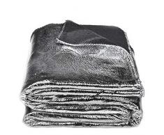 Crack-Decke – softe Kuscheldecke – Tagesdecke im glitzernden, individuellen Antik-Look – 145x200 cm – 900 silver – von ’zoeppritz since 1828’