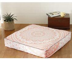 Popular Handicrafts Mandala Round Hippie Bodenkissen 35x 35 Pillow Cover Rose Gold