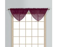 United Vorhang Wasserfall-Volant 60 X 34 Inch burgunderfarben