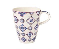 Villeroy & Boch Indigo Caro Kaffeebecher, 350 ml, Premium Porzellan, Blau/Lila