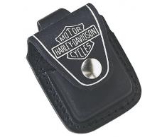 Zippo Harley-Davidson Pouch Black Feuerzeug, Messing, Schwarz