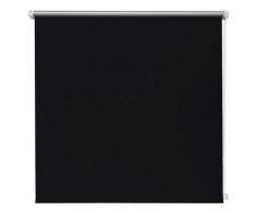 Beyond Drape Thermo-Rollo Schwarz 80x210 cm ohne Bohren Verdunkelungsrollo Seitenzugrollo Klemmrollo Blackout Silberbeschichtung
