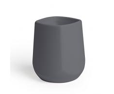 Umbra 1004475-149 Corsa Toothbrushholder, Zahnbürstenhalter aus Keramik, Grau