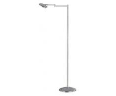 Trio Leuchten LED Stehleuchte Kazan 474790107, Metall, Nickel matt, 8 Watt, 4 fach Touch Dimmer