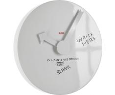 Alessi Wanduhr aus Aluminium, weiss individuelle selbst Gestaltung