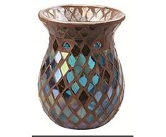 YANKEE CANDLE Autumn Mosaic Duftlampe, Glas, Mehrfarbig, 15 x 11 x 11 cm