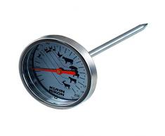 KUHN RIKON 2282 Küchenhelfer Bratenthermometer Edelstahl mit hitzebeständigem Glas, 12 cm