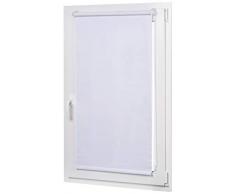 AmazonBasics - Verdunkelungsrollo mit farbiger Beschichtung, 96 x 150 cm, Weiß