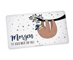 infinite by GEDA LABELS (INFKH) 13215 Faultier Bonaparte Morgen Brotbrett, Frühstücksbrett, Frühstücksbrettchen, Brett, Brettchen, Mehrfarbig