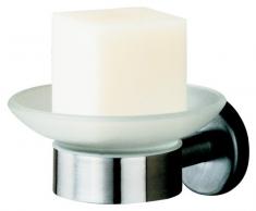 Tiger Boston Seifenschale aus Sicherheitsglas, Halter: Edelstahl gebürstet