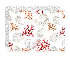 APELT Platzset, Polyester, Koralle, 35 x 48 x 0.2 cm
