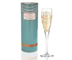 RITZENHOFF Pearls Edition Proseccoglas von Alice Wilson, aus Kristallglas, 160 ml, mit edlen Roségoldanteilen