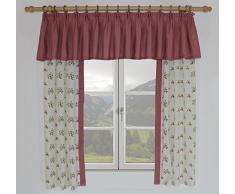 Wirth Vorhang, Baumwoll-Mischgewebe, Rosa, 125/65 cm