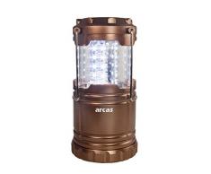 Arcas 30720008 LED Camping Laterne, 30 LED, kupfer