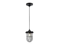 Trio Leuchten LED Pendelleuchte Birte 303800102, Metall schwarz, exkl. 1x E14