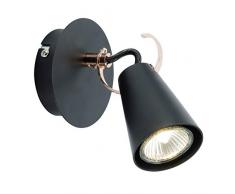 Brilliant Saso Wandstrahler, Metall, schwarz/kupfer