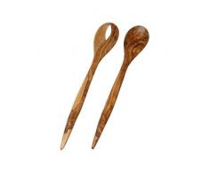 Kremers 7007 Olivenholz Salatbesteck Spitz ca. 35 cm